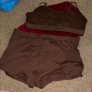 Fashion Nova Brown Pajama Set